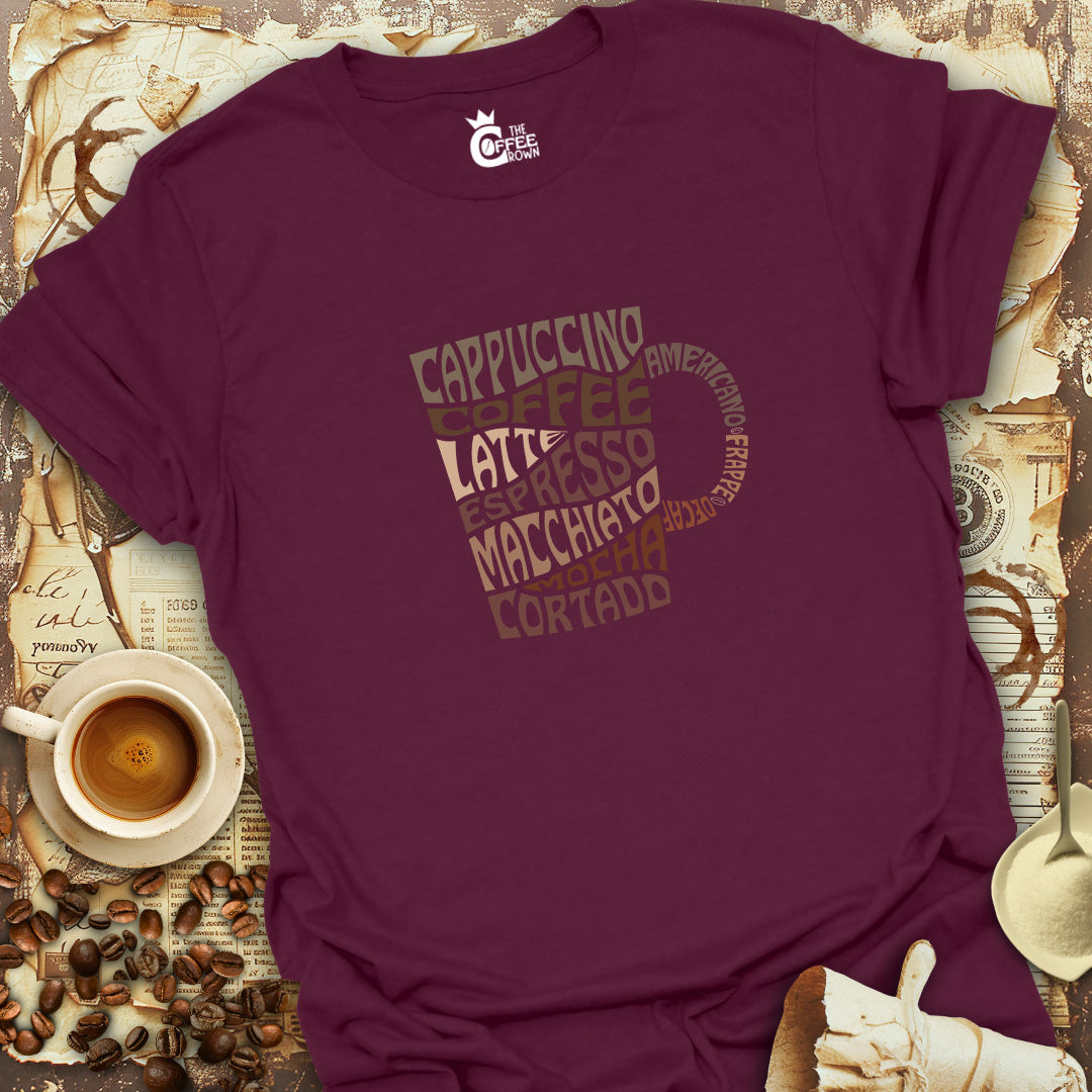 T-Shirt - Coffee Mug Words