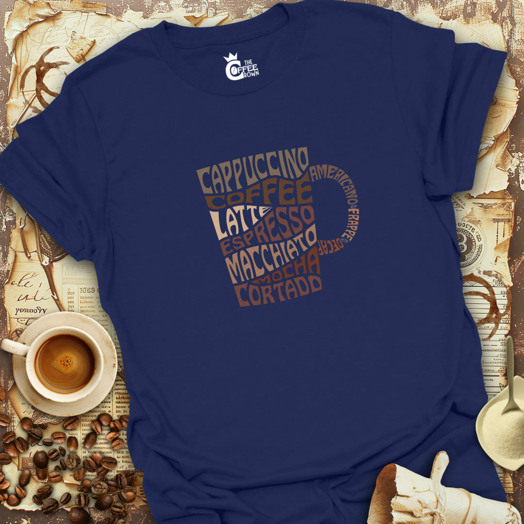 T-Shirt - Coffee Mug Words