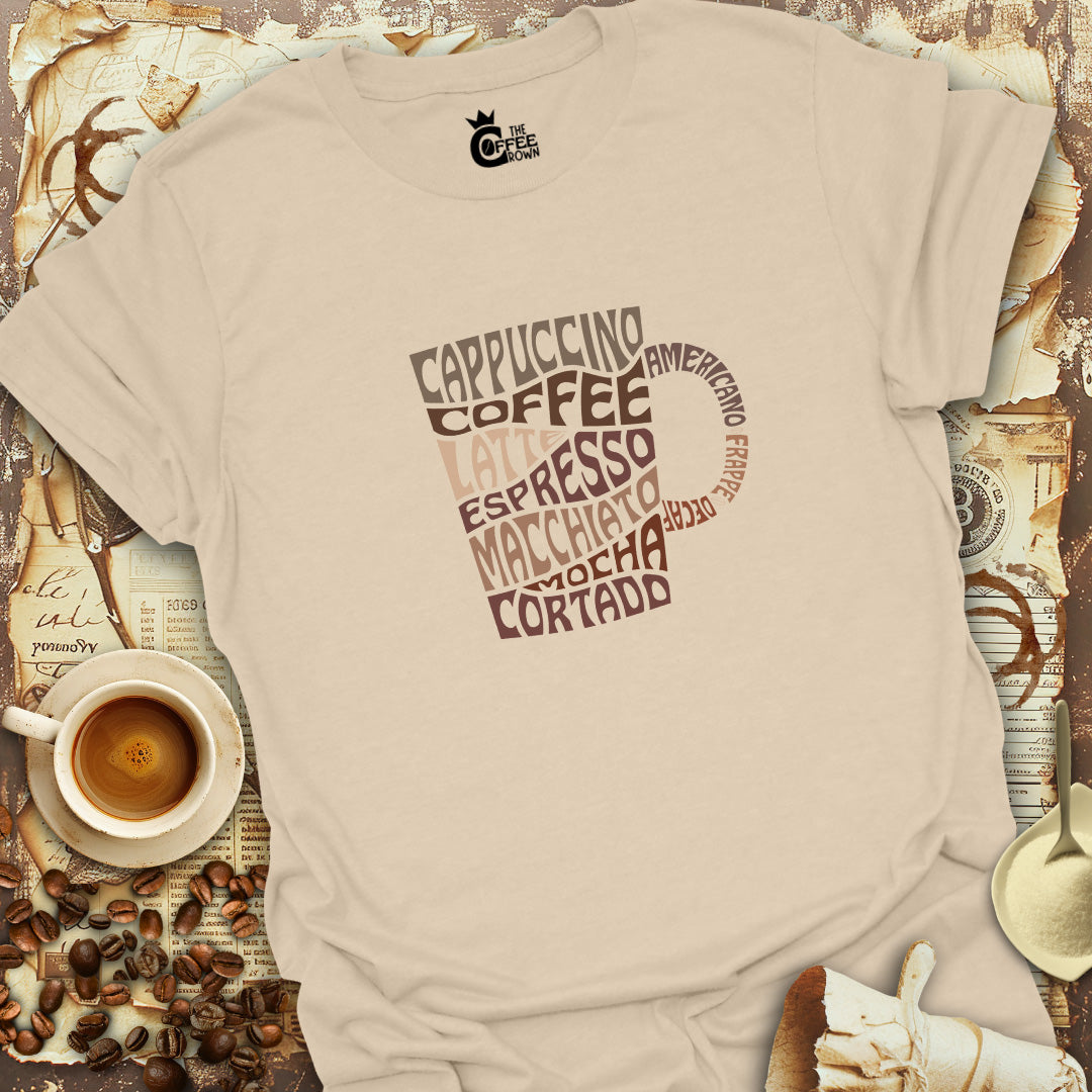 T-Shirt - Coffee Mug Words