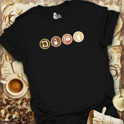 T-Shirt - Coffee Circles