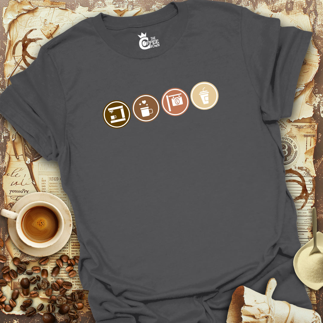 T-Shirt - Coffee Circles