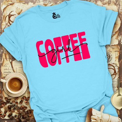 T-Shirt - Coffee Girl in Pink