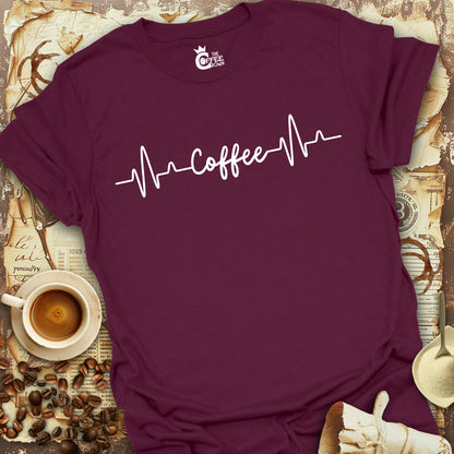 T-Shirt - Coffee Word Heartbeat