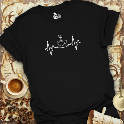 T-Shirt - Coffee Cup Heartbeat