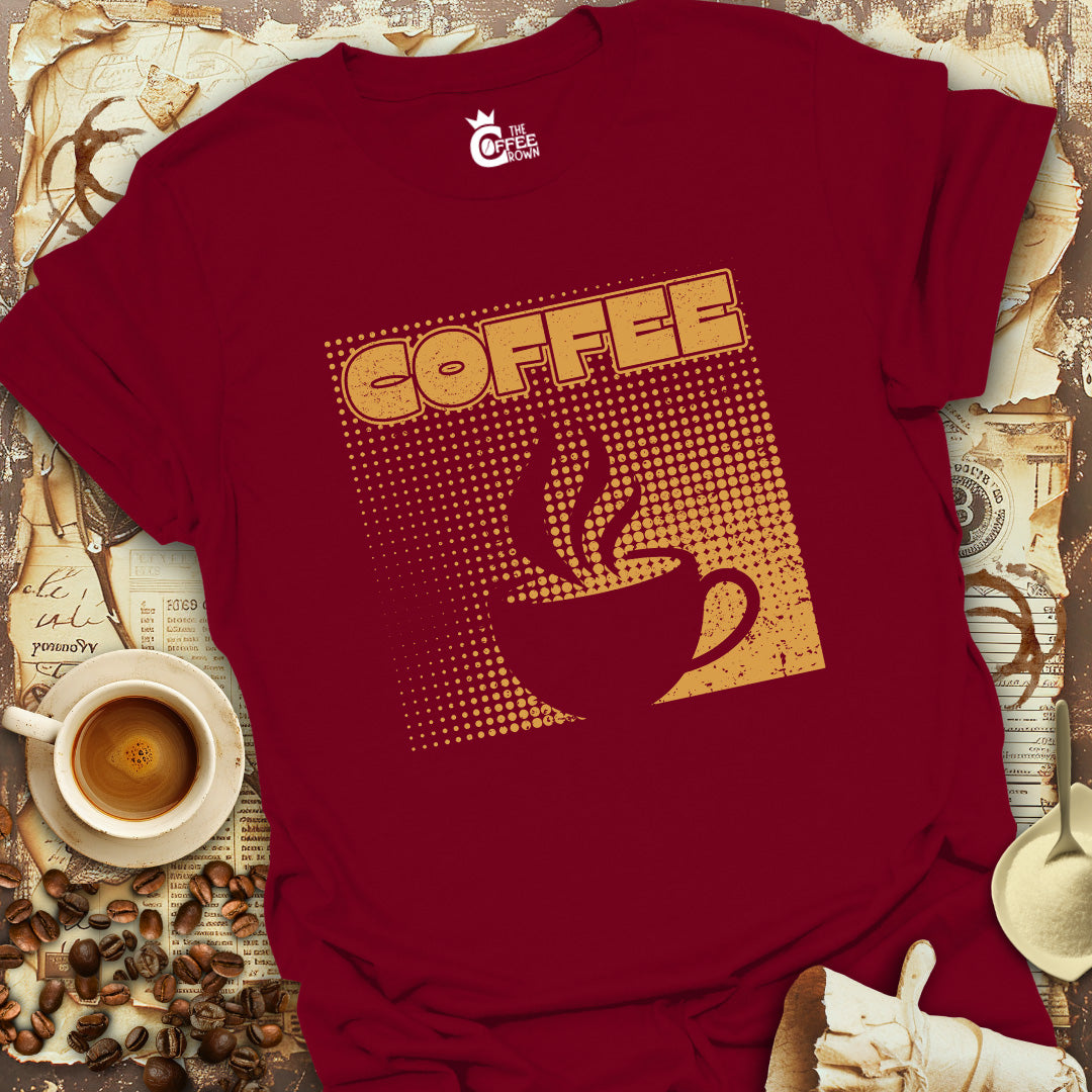 T-Shirt - Coffee Retro Degrade