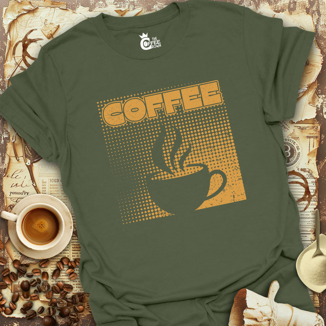 T-Shirt - Coffee Retro Degrade