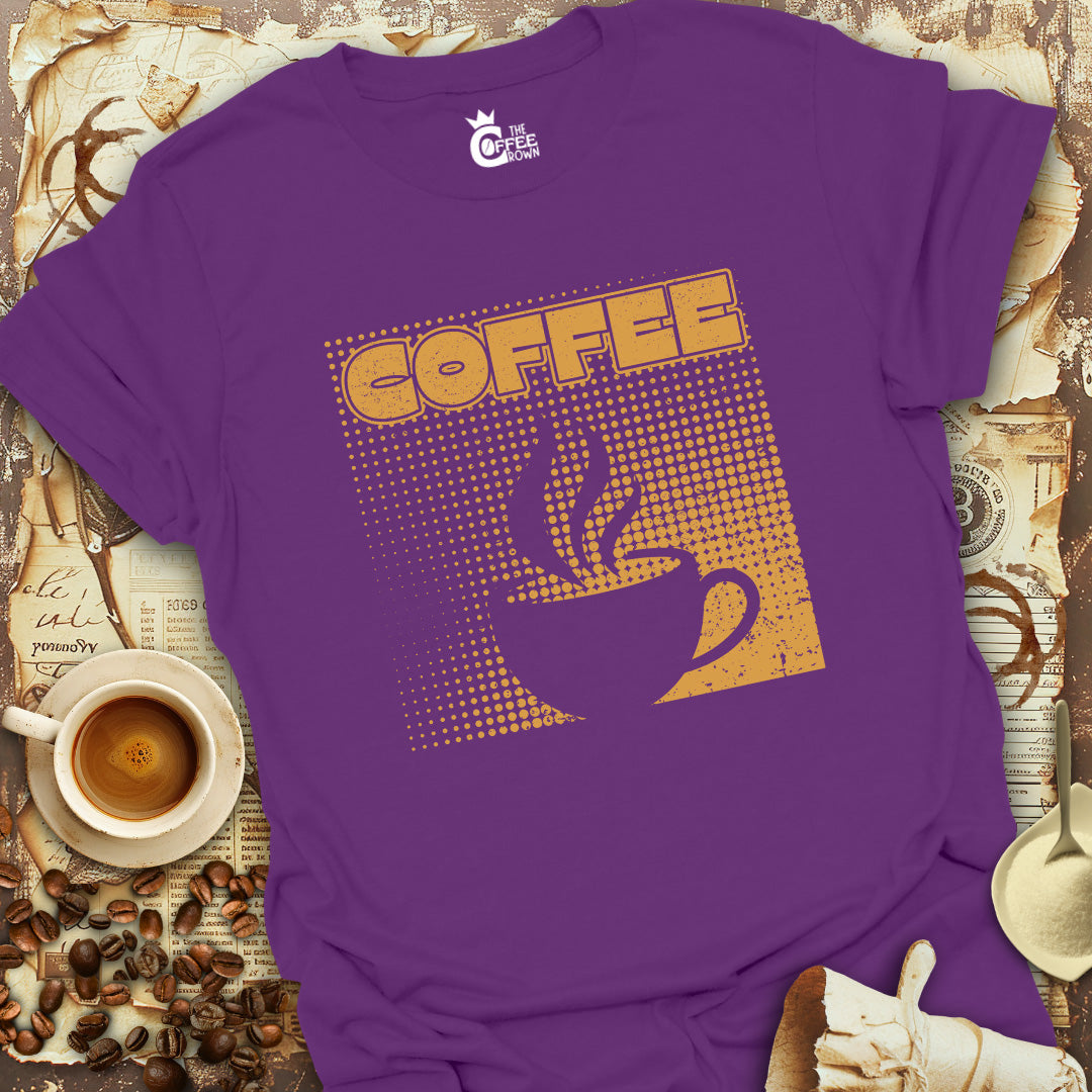 T-Shirt - Coffee Retro Degrade