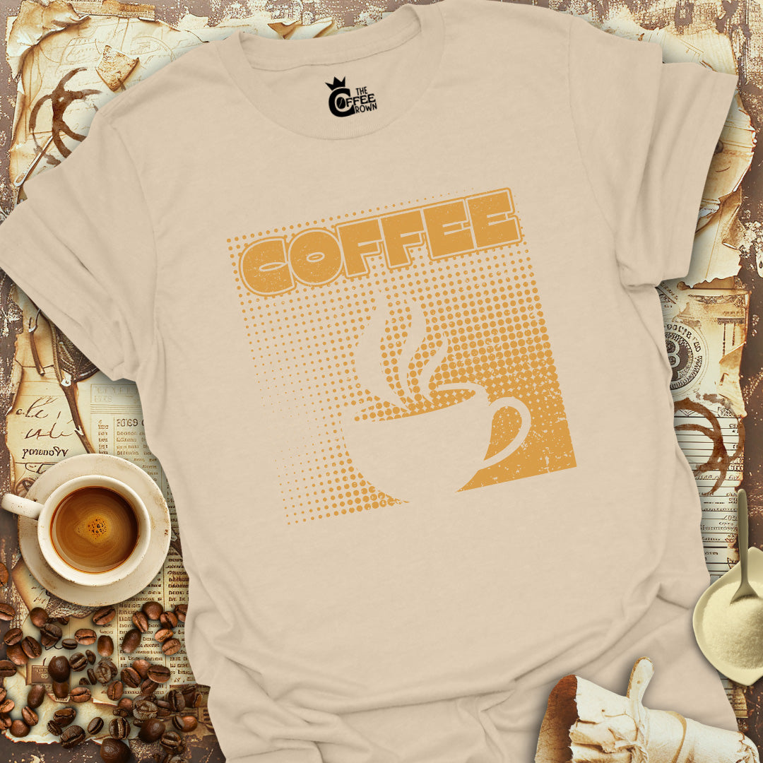 T-Shirt - Coffee Retro Degrade