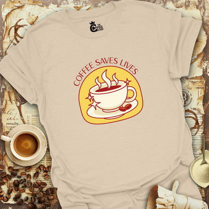 T-Shirt - Coffee Saves Lives