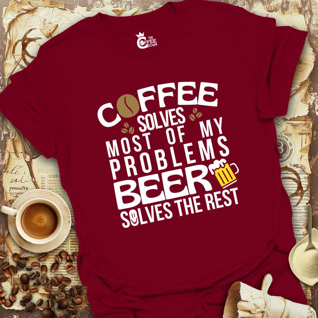 T-Shirt - Coffee Solves Most of My Problems