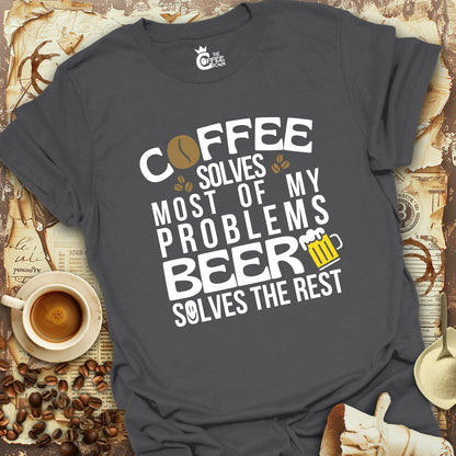 T-Shirt - Coffee Solves Most of My Problems