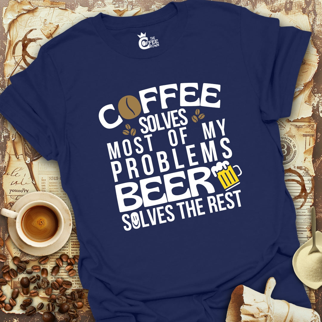 T-Shirt - Coffee Solves Most of My Problems