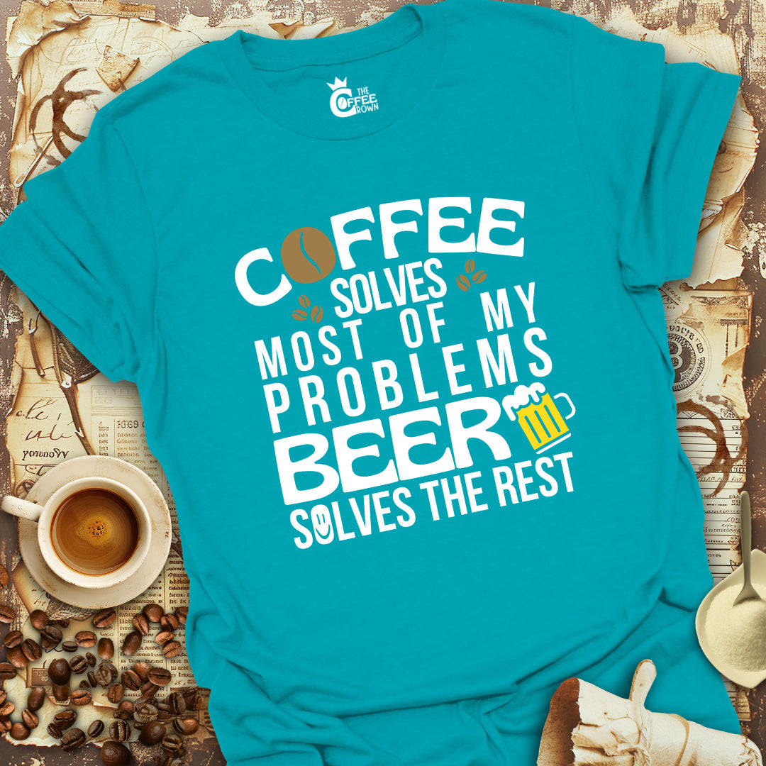 T-Shirt - Coffee Solves Most of My Problems