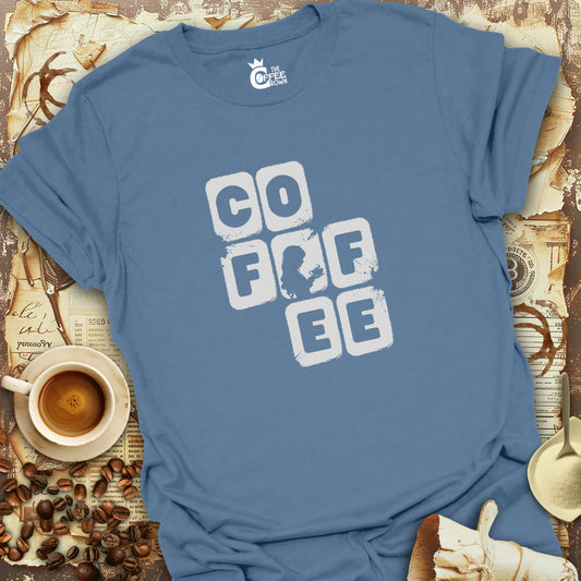 T-Shirt - Coffee Squares