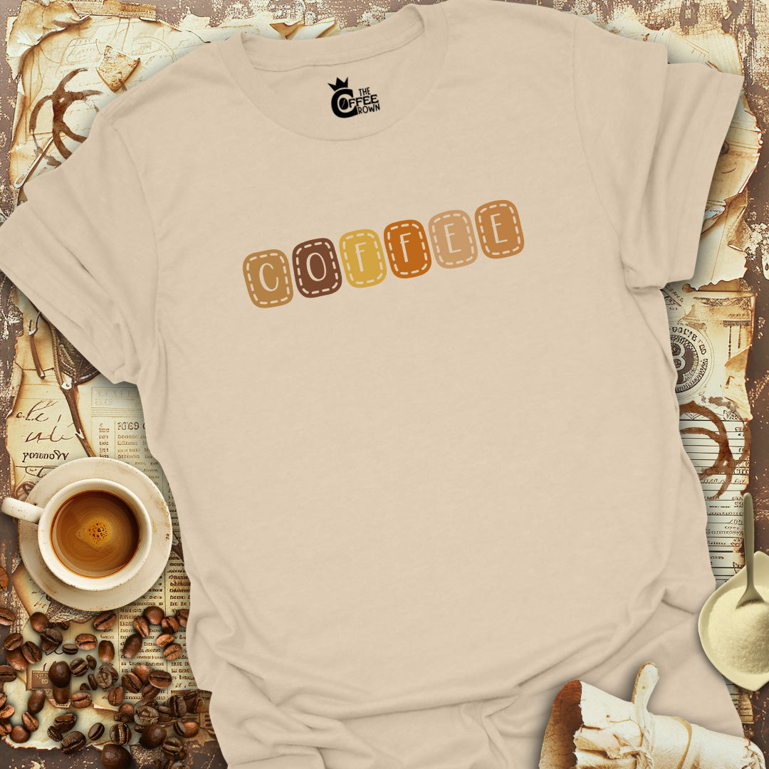 T-Shirt - Coffee Stitches