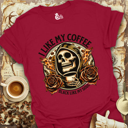 T-Shirt - Coffee Black Like My Soul