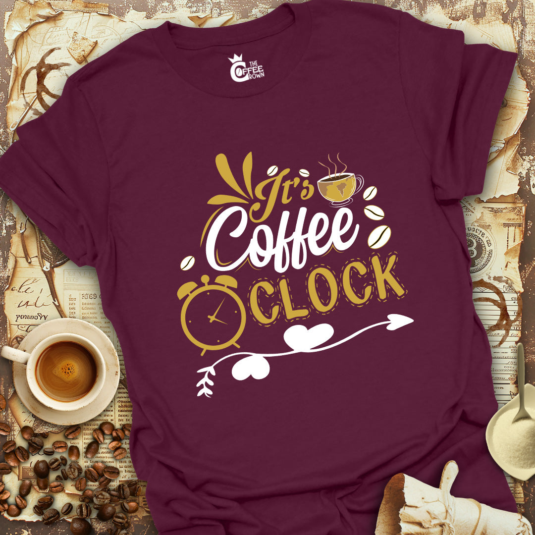 T-Shirt - It's Coffee O'Clock